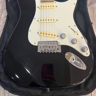 Buzz Feiten Strat-Style Electric Guitar – Black Finish - glossy black finish image 2