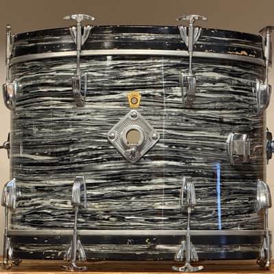 1964 Ludwig 20" Oyster Black Pearl 14x20 Bass Drum image 17