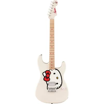 Squier x LTD Hello Kitty Stratocaster - White Limited Edition w/ Gigbag image 1