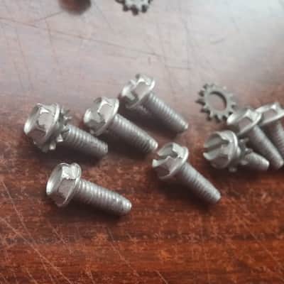 VINTAGE Rogers Dynasonic Powertone Snare PARTS / 8 LUG Mounting Screws CUP Washers image 2