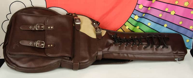 Used GSM Vinyl Electric Guitar Gig Bag, Fake Leather image 1