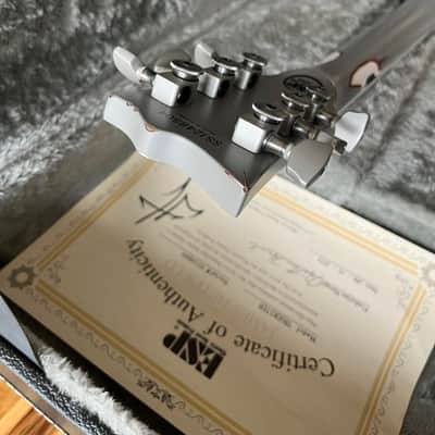 2012 ESP Truckster Aged Primer Grey James Hetfield Signature w/ COA image 14