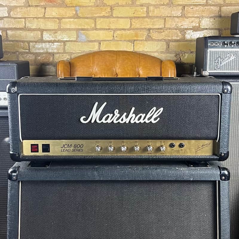 1989 Marshall JCM800 Model 2203 Vintage MK2 Master Model 100 Watt Lead Made In England Tube Guitar Amplifier Head!