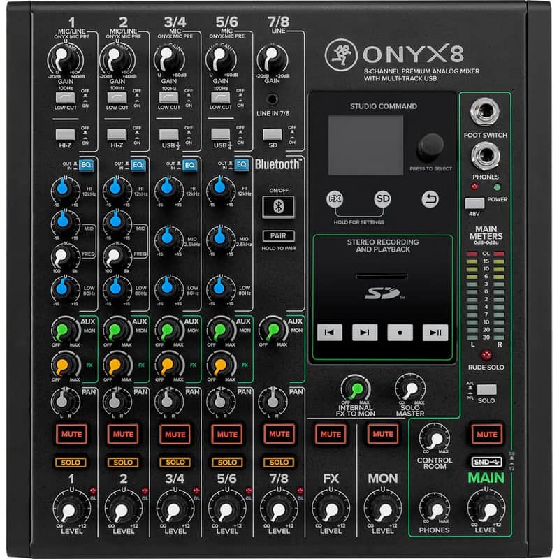Mackie Onyx8 8-channel Analog Mixer with Multi-Track USB (B-Stock) image 1