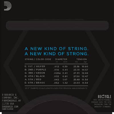 NYXL1252W 12/52 Jazz Light Wound Third D'Addario image 3