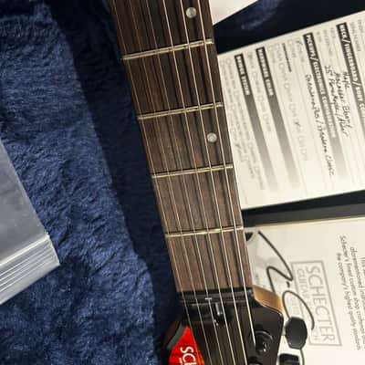Schecter Sunset 24 Hardtail USA Custom Shop 2021 - Red Stain/Black Burst - w/ COA & Case - NEW image 12