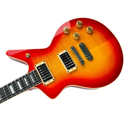 Dean USA Custom Shop Cadillac Flame Top - Trans Cherry Sunburst image 4