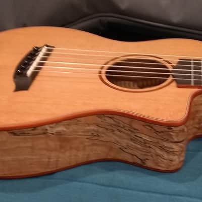Cordoba Mini SM-CE Nylon Acoustic-Electric -- solid Cedar/Spalted Maple -- w/ Cordoba bag image 7