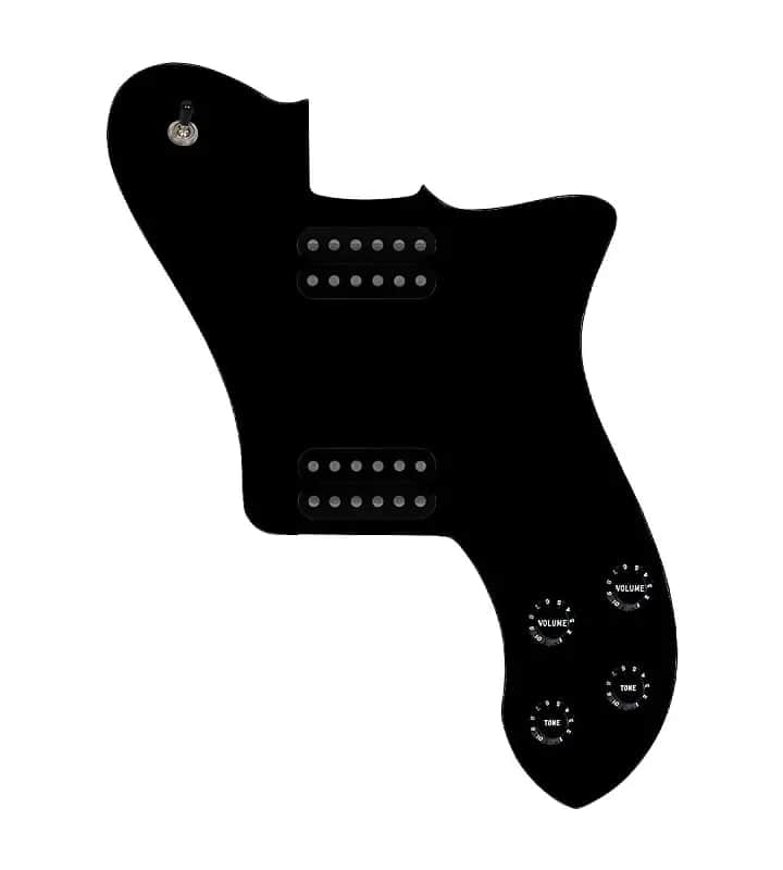 920D Custom '72 Deluxe Tele Loaded Pickguard w/Smoothie Humbuckers Black/Black image 1