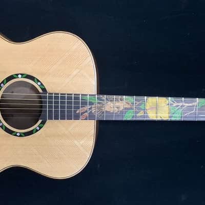 Blueberry Baritone Acoustic Guitar - Handmade and Build to Order image 2
