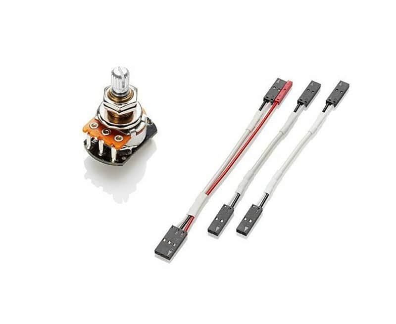 EMG 25K CONTROL VOLUME SPLIT SHORT SHAFT POT SOLDERLESS w/ WIRES FOR ACTIVE EMG GUITAR & BASS #3272 image 1