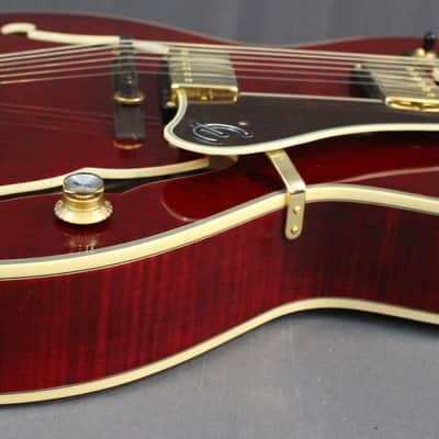 Epiphone Joe Pass Emperor II Pro Archtop Hollowbody Electric Guitar Wine Red image 6