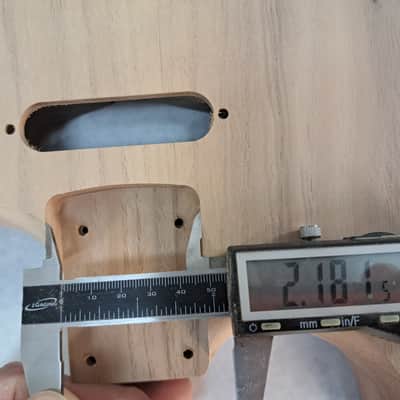 Unfinished Walnut HSS Hardtail guitar body - fits Fender Strat Stratocaster necks J2159 image 9