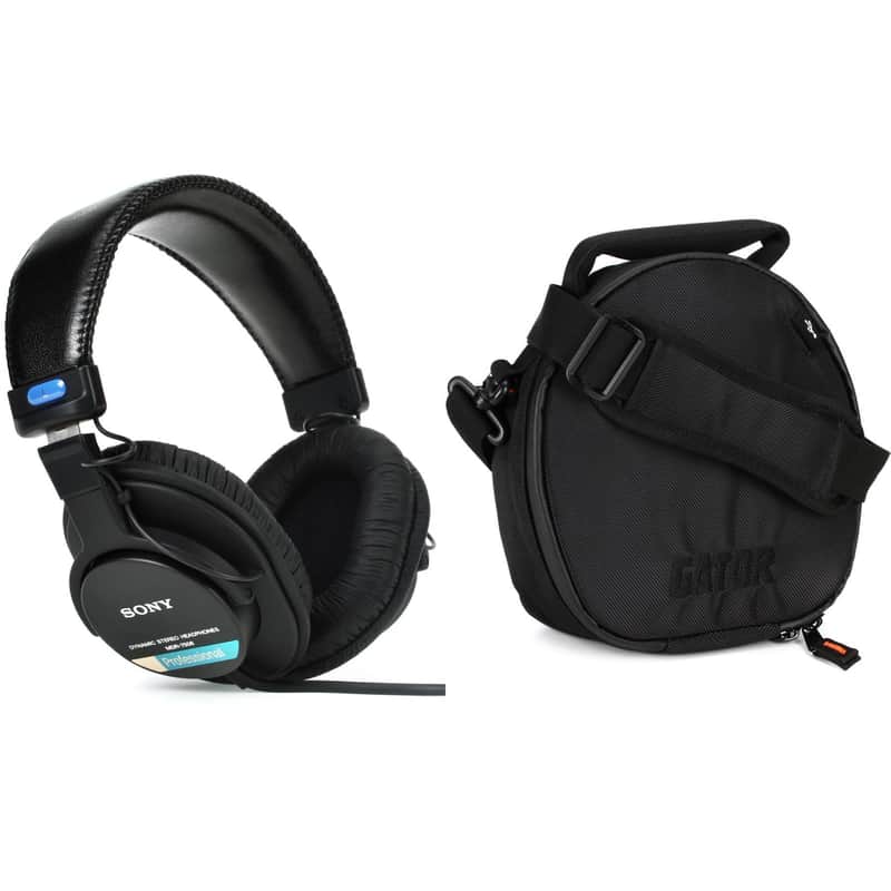 Sony MDR-7506 Closed-Back Professional Headphones with Carry Case image 1