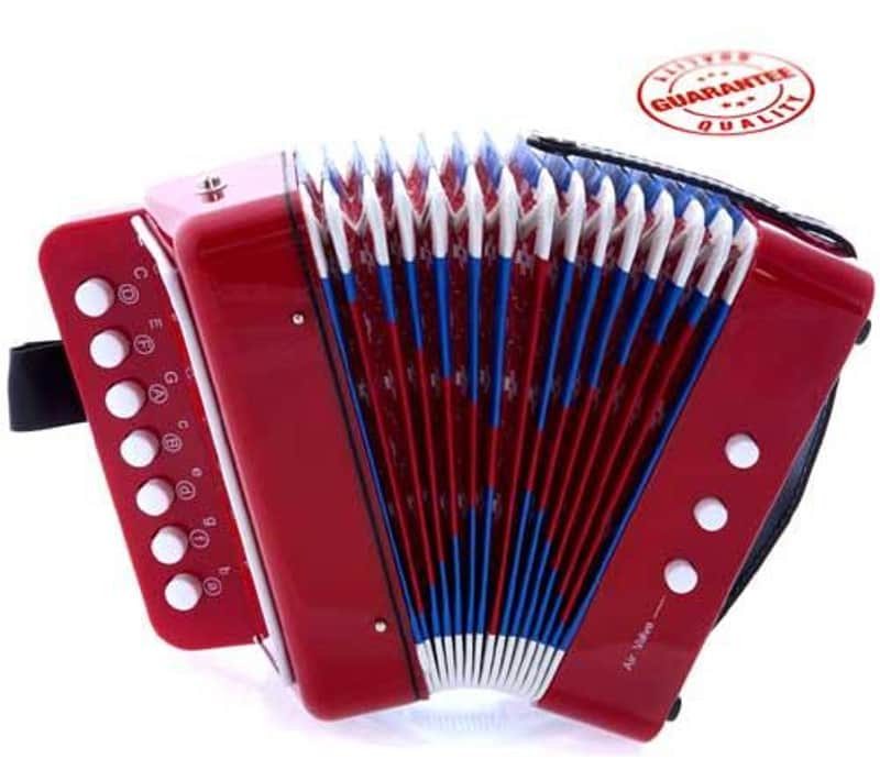 D’Luca Child Button Accordion Red image 1