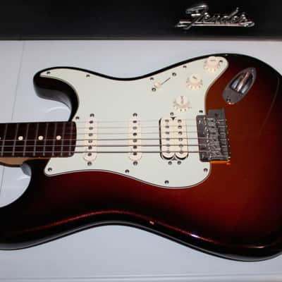 Fender Stratocaster Deluxe Plus HSS guitar 2014 Mystic Sunburst w/ Personality cards image 6