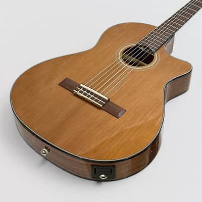 Fender CN-140SCE Thinline Concert Nylon String Acoustic Guitar w/ Case - Natural image 10