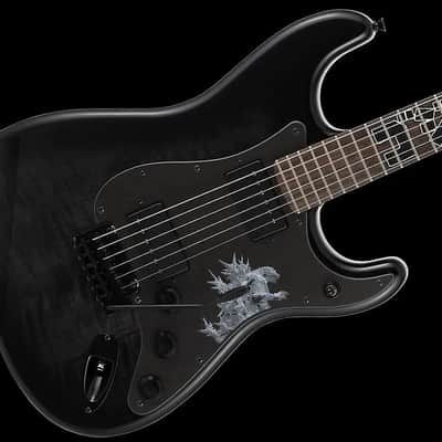 Fender Limited Edition Made in Japan Godzilla Stratocaster Godzilla Black image 9