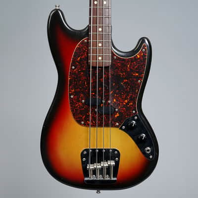 Fender Mustang Bass 1974 - Three Tone Sunburst image 1