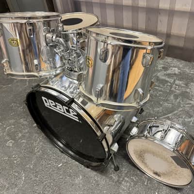Peace Drums 5-Piece Drum Shell Kit, Chrome image 7