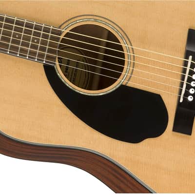 Fender CD-60S Solid Top Dreadnought Acoustic Guitar, Left Handed - Natural image 3