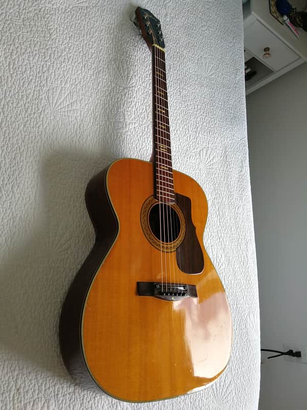 Ventura Bruno V-12 Acoustic Guitar Vintage - Made in Japan (See Video) image 1