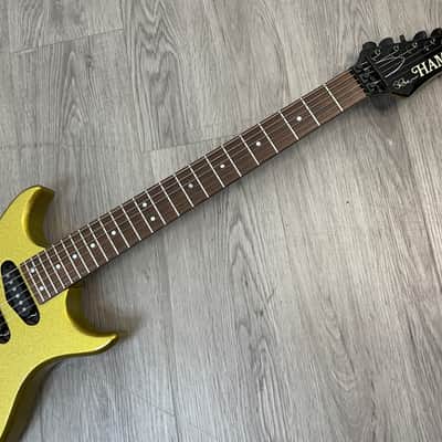 Hamer 1986 Steve Stevens SS1 Signature Gold Sparkle Electric Guitar image 9