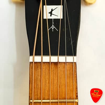 1960s Kay K1160 Parlor Guitar Tobacco Sunburst Musical Note Acoustic – “Danny” image 8