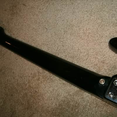 80's or 90's  Synsonics Terminator guitar black with built in speaker SEE VIDEO image 6