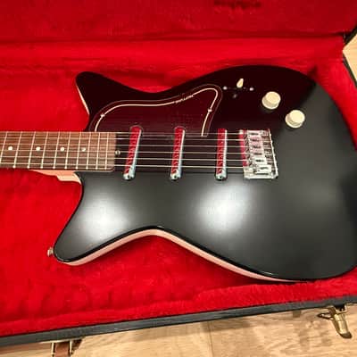 Jerry Jones Neptune Baritone Guitar | Black, 3 Pickups, Original Case! image 3