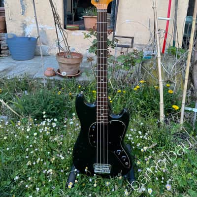 1978 Fender Musicmaster Bass - Black - Light Weight - OHSC image 20