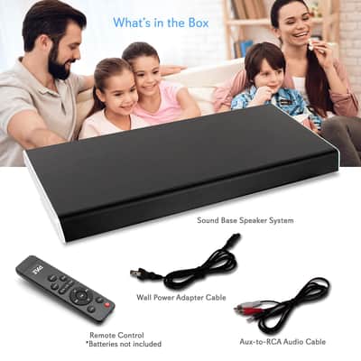 Pyle Surround Sound TV Sound Bar - Bluetooth Compatible Wireless Soundbar For TV w/ Built in Subwoofer Speaker - Television Sound Bar System w/ LCD/Optical Audio/RCA/AUX/USB/Coaxial PSBV620BT image 7