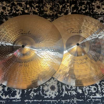 Paiste 15" Signature Power Hi-Hat Cymbals (Pair) - Traditional image 1
