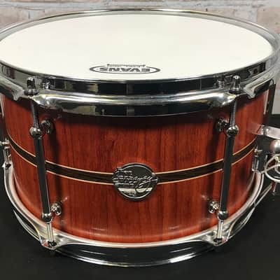 Doc Sweeney ( Danville Drumworks) 7x12 Padauk w/ Wheat Stripe image 1
