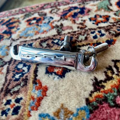 1960's Chrome Gibson Wraparound Bridge Les Paul Junior SG TPBR 8513 12809 Lightning Bar image 4