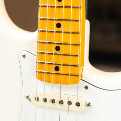 Fender Limited Edition American Vintage II '73 Stratocaster Electric Guitar, Maple Fingerboard - Olympic White with Hardshell Case image 9