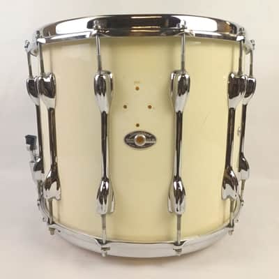 Slingerland 12x15"12Lug TDR White Gloss Marching Snare Drum Vintage70s Maple USA image 1