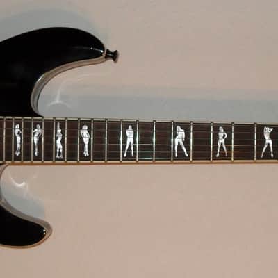 Schecter C1 XXX Black Stripper Inlays image 2