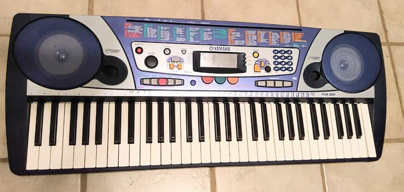 Yamaha PSR-260 Keyboard Piano Synth MIDI 61 Keys DJ MODE with | Reverb