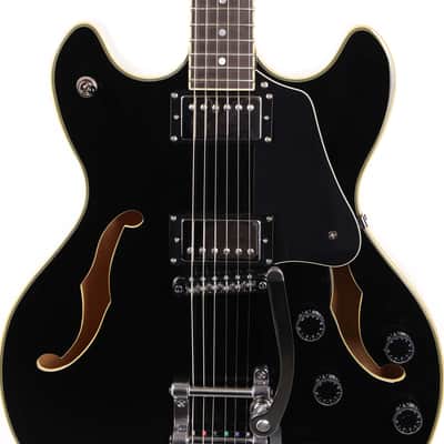 Schecter Corsair Semi-Hollow Guitar Black 2016 image 4