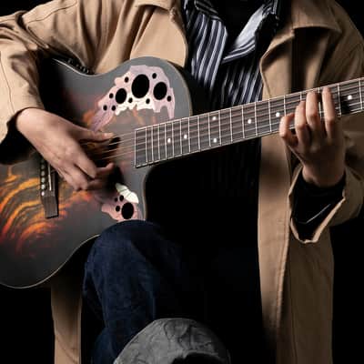 🎸"O" Style Acoustic-Electric Guitar +Soft Case / Gig Bag +Rosewood Fretboard!🎸 image 4
