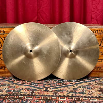 14" Paiste Formula 602 Pre-Serial 1960s Hi-Hat Cymbal Pair 790g/872g *Video Demo* image 1