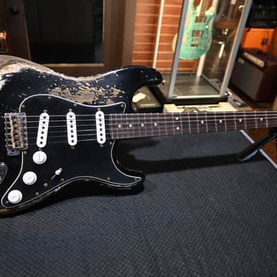 Fender Custom Shop 1965 Stratocaster Super Heavy Relic - Aged Black #7288 image 2