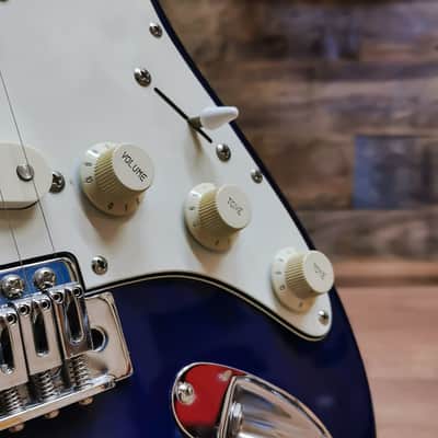 Jay Turser JT-300 Stratocaster SSS Electric Guitar, Dark Blue image 2