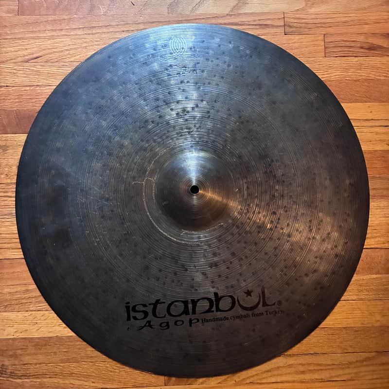 Restored Istanbul Agop OM 22” Ride Cymbal - cracks - 2476 Grams image 1