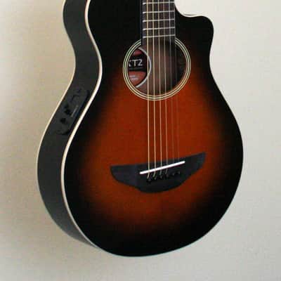 Yamaha APXT2-OVS 3/4 Size Acoustic Electric Guitar Old Violin Burst image 3