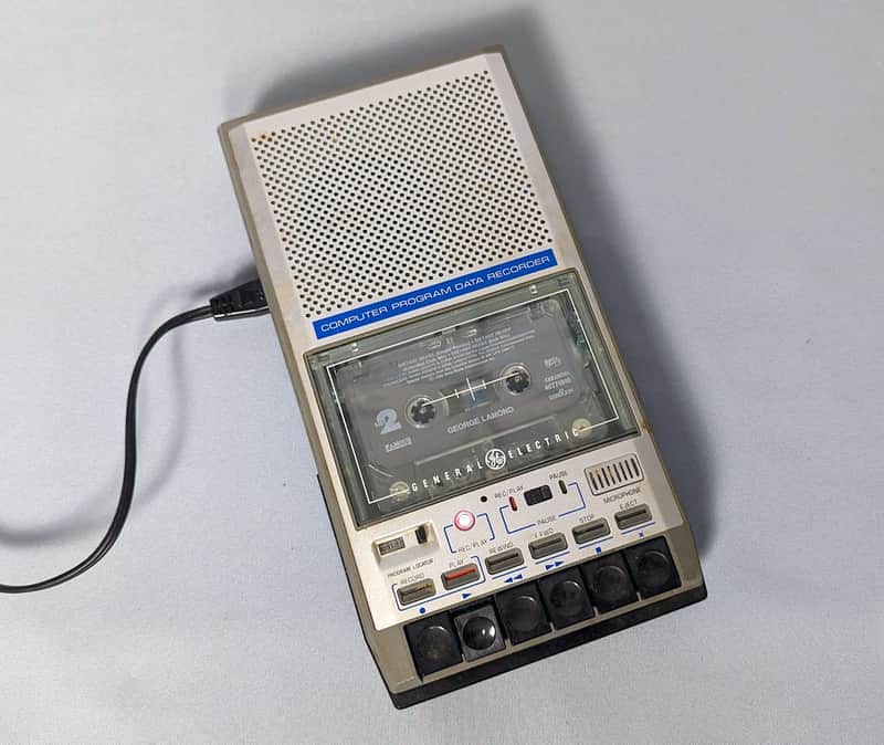 General Electric 3-5158A Portable Computer Program Data Recorder / Tape Cassette Player image 1