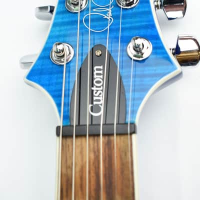 PRS SE Custom 24 Semi-Hollow Piezo Electric Guitar Lake Blue image 9
