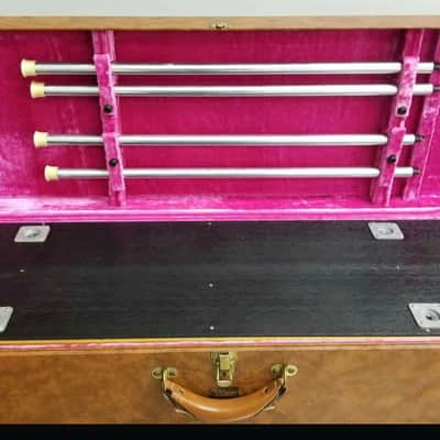 Gibson Double Neck Console Grand CG-520 Steel Guitar 1950s - Richly finished oak body image 17