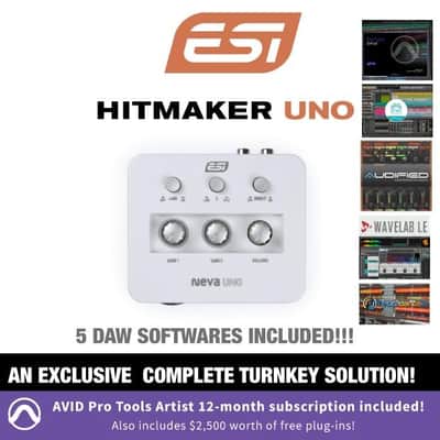 ESI Pro Tools Bundle HITMAKER UNO Audio Interface Includes Free 12 Month Subscription to Pro Tools Artist $120 Value image 6